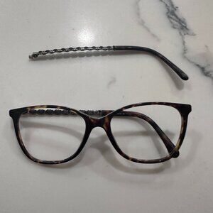 ✨🖤 CHANEL Eyeglass Frames – Tortoise w/ Iconic Chain Temple – AS IS / Repair